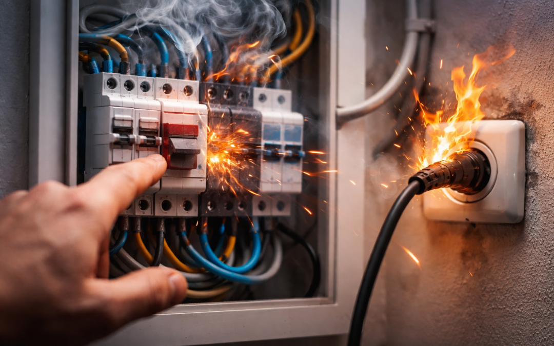 Zwarcie instalacji elektrycznej w domu – objawy, przyczyny i co zrobić od razu