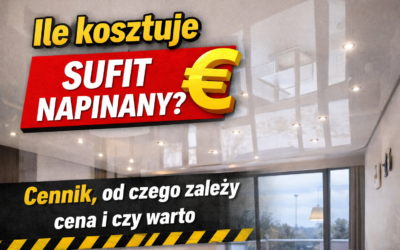 Ile kosztuje sufit napinany? Cennik, od czego zależy cena i czy warto