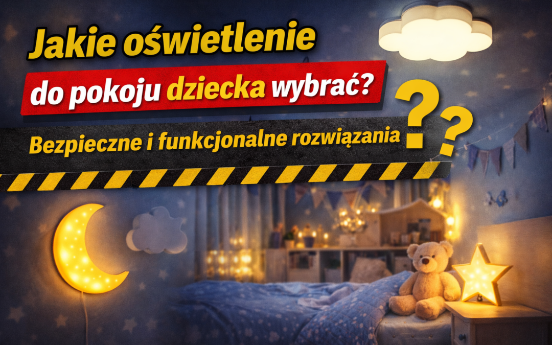 Jakie oświetlenie do pokoju dziecka wybrać? Bezpieczne i funkcjonalne rozwiązania