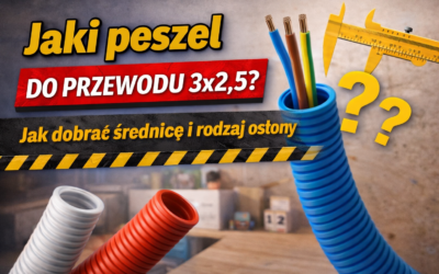 Jaki peszel do przewodu 3×2,5? Jak dobrać średnicę i rodzaj osłony