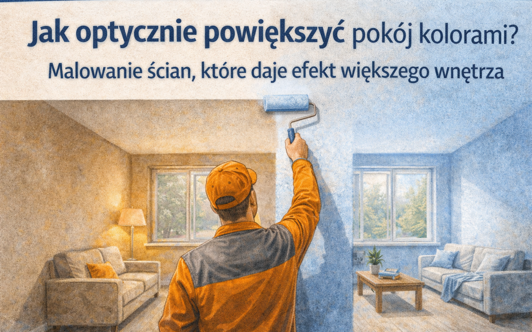 Jak optycznie powiększyć pokój kolorami? Malowanie ścian, które daje efekt większego wnętrza