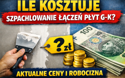 Ile kosztuje szpachlowanie łączeń płyt g-k? Aktualne ceny i robocizna