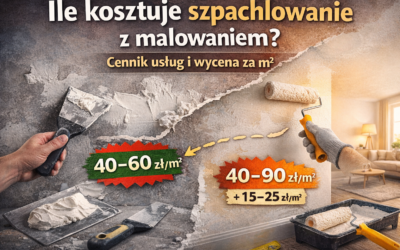 Ile kosztuje szpachlowanie z malowaniem? Cennik usług i wycena za m²