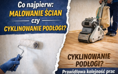Co najpierw: malowanie ścian czy cyklinowanie podłogi? Prawidłowa kolejność prac