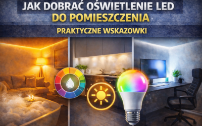 Jak dobrać oświetlenie LED do pomieszczenia – praktyczne wskazówki