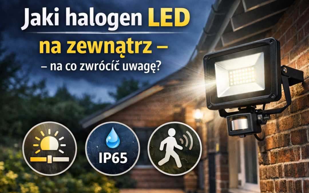 Jaki halogen LED na zewnątrz – na co zwrócić uwagę?