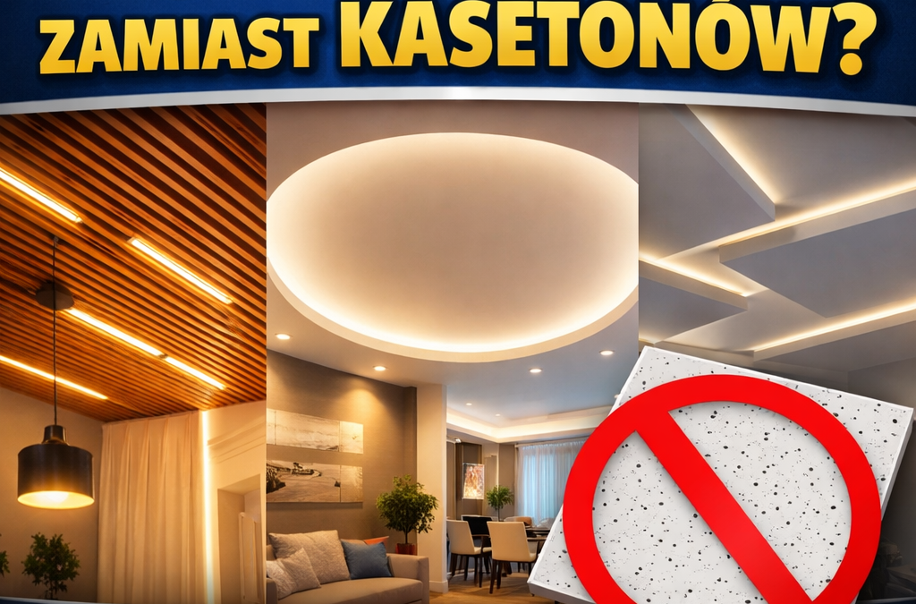 Co na sufit zamiast kasetonów – nowoczesne pomysły