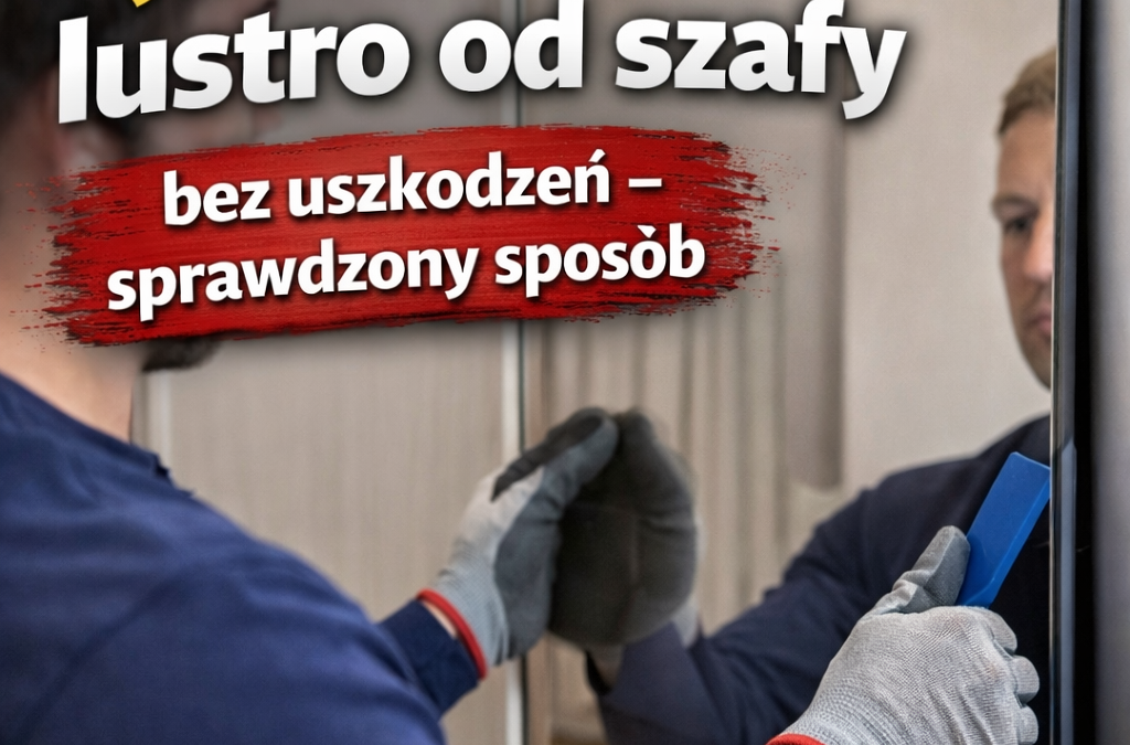 Jak odkleić lustro od szafy bez uszkodzeń – sprawdzony sposób