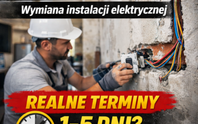 Ile trwa wymiana instalacji elektrycznej w mieszkaniu – realne terminy
