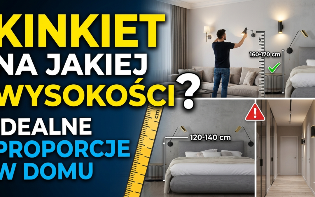 Kinkiet na jakiej wysokości – idealne proporcje w domu